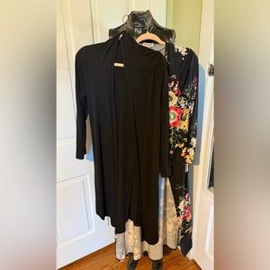 2 Women's Cardigan/Dusters - SIZE MEDIUM